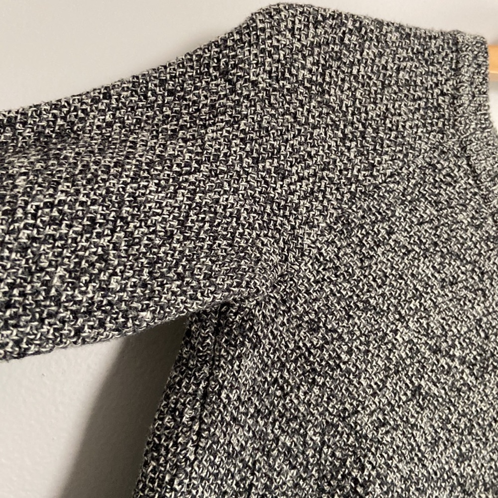 Madewell Gray Marled Split Back Sweater Women Siz… - image 3